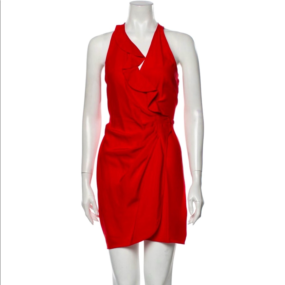 Parker Red Silk Mini Dress - NWT